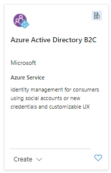 Azure AD B2C in the marketplace